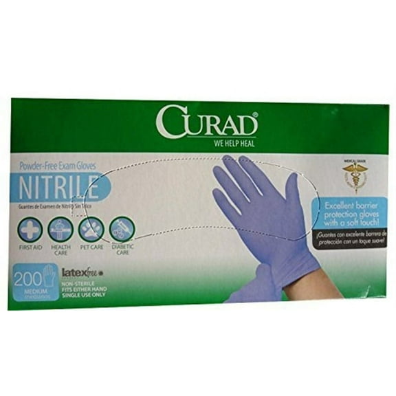 Powder Free Latex Free Medical Grade Exam Glove (Nitrile) Qty 600 Small