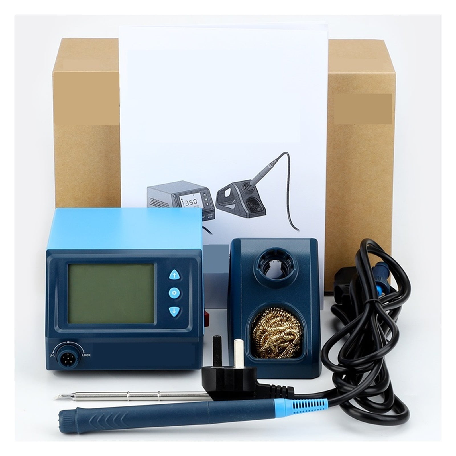 75W Electric Soldering Iron Constant Adjustable Temperature Welding Repair Digital Display T12 Soldering Station ,High Temperature Resistant