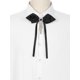 thumbnail image 4 of INSPIRE CHIC Women's Bowknot Heart Rhinestone Tassel Ribbon Bow Brooch Pre-Tied Retro Bow Tie, 4 of 5