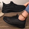 thumbnail image 4 of Women's Mesh Quick Drying Water Shoes Breathable Lace Up Athletic Shoes Lightweight Non Slip Sneakers Black Size 8, 4 of 7