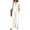 AB02_White, variant on Lumtrix Linen Sets For Women 2 Piece Summer Long Sleeve V Neck Shirts Matching Wide Leg Lounge Pants with Pockets Beach Vacation Outfits Blue 2XL