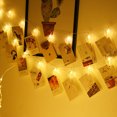 thumbnail image 4 of Guirnalda de luces con forma de corazón con clip para fotos, guirnalda de luces con clip para colgar fotos, decoración perfecta para la pared del dormitorio, 4 of 5