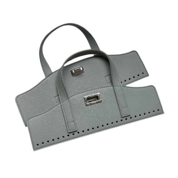 amagogo 2 Pieces Crochet Bag Handles Multifunctional for Purse Making Bag Make Accessory Gray Green