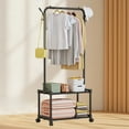 thumbnail image 4 of Zekbip With Shoe Rack Coat Rack Floor Storage Rack Household Dormitory Multifunctional Coat Rack, 4 of 6