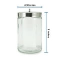 thumbnail image 6 of McKesson Sundry Jar, Unlabeled - Glass, Stainless Steel Lids - 4.5 in x 7 in, 6 Ct, 6 of 10