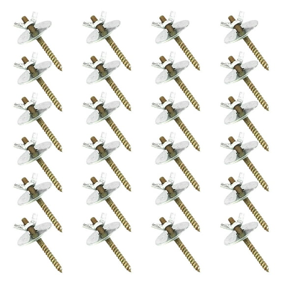 Luxshiny Bird Perch Mounting Screws with Gaskets for Projects, 24 Sets Hardware Accessories