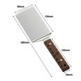 thumbnail image 2 of Stainless Steel Steak Shovel Spatula Outdoor Camping Picnic BBQ Wood Handle Cooking Shovel Pizza Shovel Pancake Scraper Beef Turner, 2 of 3