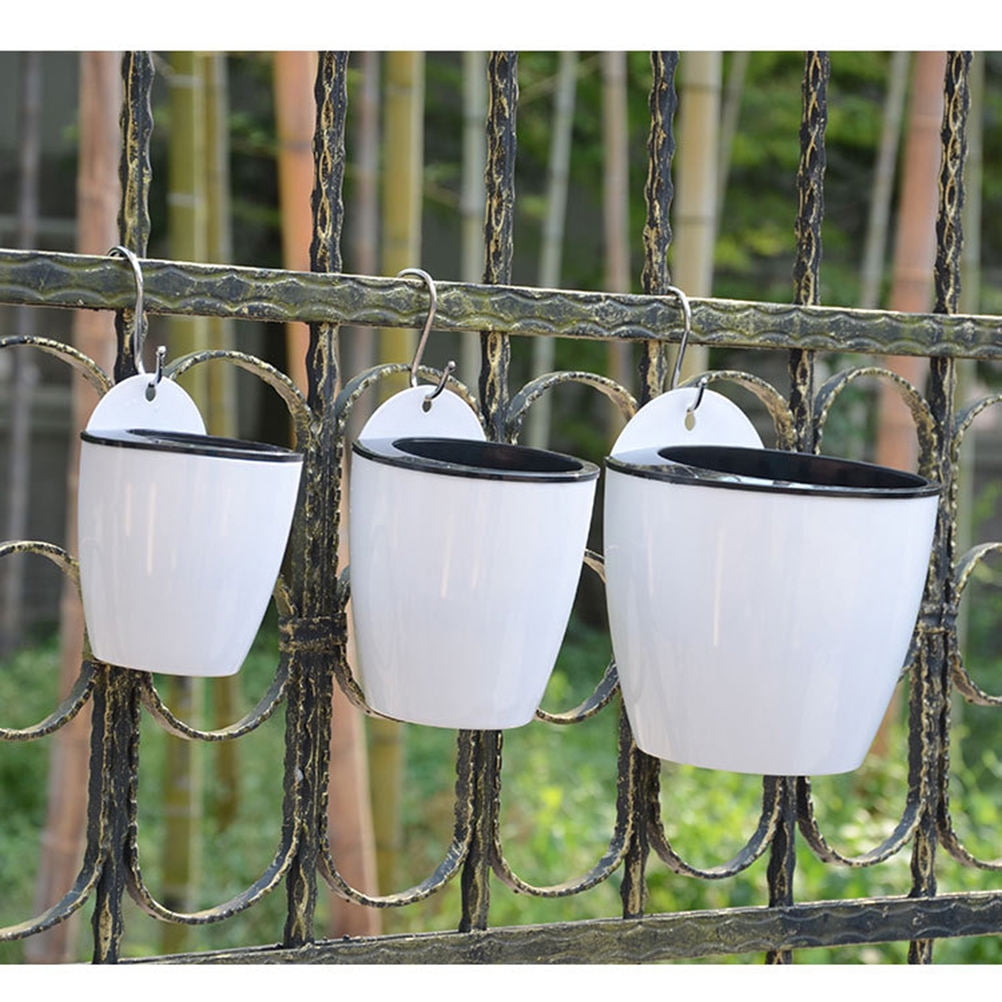 DECORNIJIA 3Pcs Hanging Flower Planter With Cotton Rope For Indoor And Garden Use