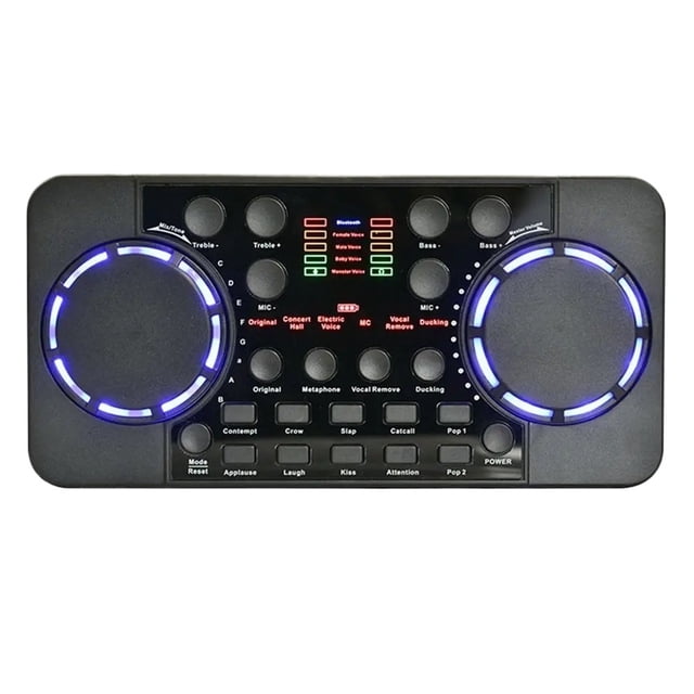 Live Sound Card New V300 Pro Live Streaming Sound Card Multifunctional 10 Sound Effects 4.0 Aud-io Interface Mixer For DJ ,Reduced Noise