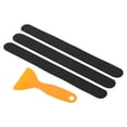thumbnail image 1 of Unique Bargains 7.9 x 0.8 Inch Anti Slip Grip Tape Non-Slip Traction Strips Square with Scraper, Black 6 Pack, 1 of 5