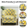 thumbnail image 4 of Club Chair Slipcovers Stretch Armchair Sofa Slipcover Washable Removable Floral Tub Sofa Couch Cover, 4 of 9