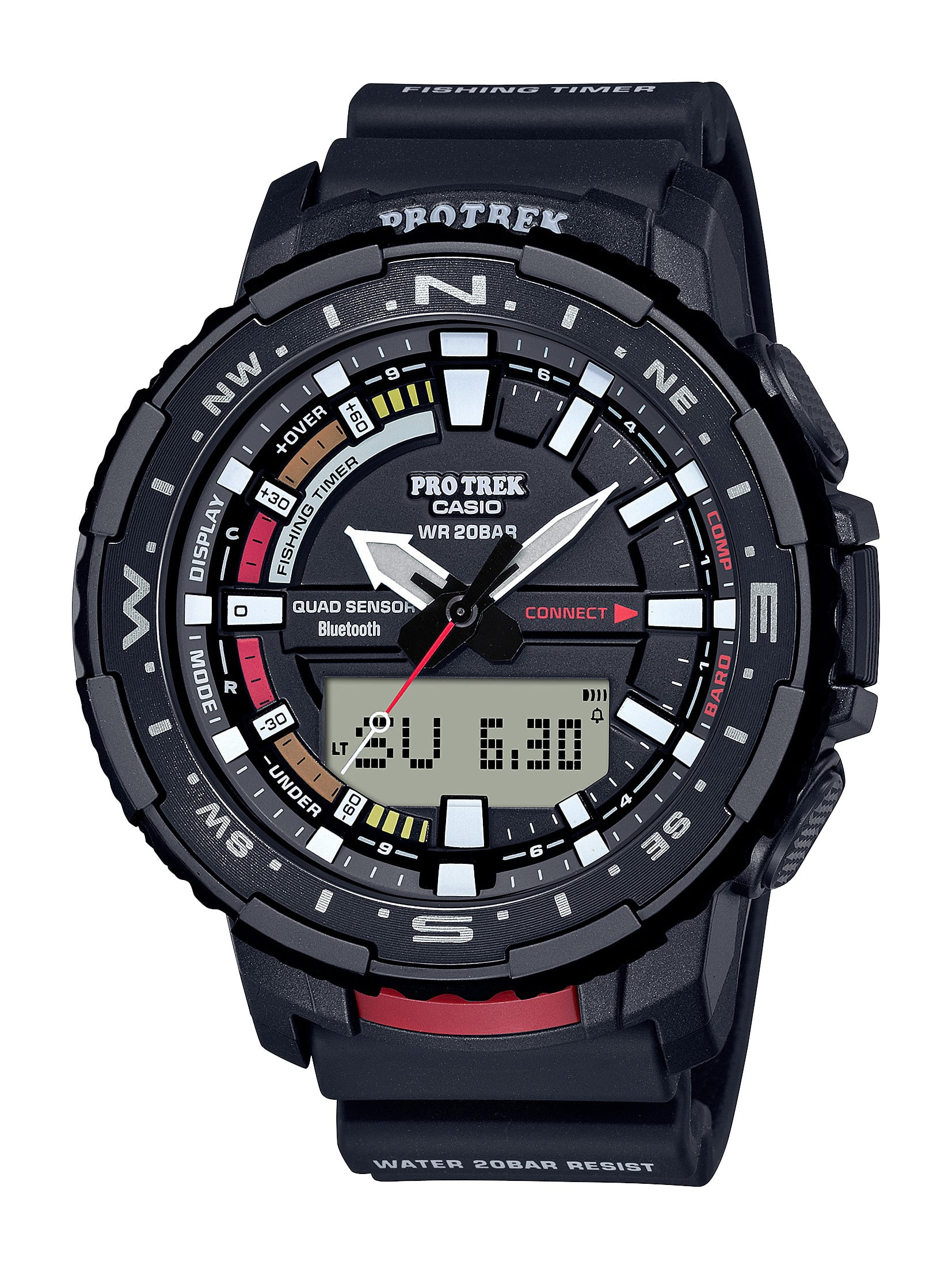 Casio Casio Pro Trek PRTB70 Fishing Timer Watch with Quad Sensor and