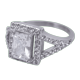 thumbnail image 3 of Anillos de Mujer de Compromiso y Promesa, LuckyLy Acero Inoxidable Baño Oro 18k o Color Plata y Zirconia Cúbica – Joyería ideal como Regalos para Mujer Cumpleaños y Regalos para Mamá plateado 6, 3 of 8
