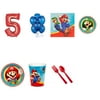 Super Mario Party Supplies Party Pack For 16 With Red #5 Balloon
