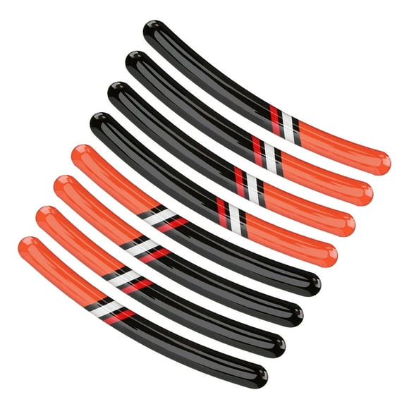 Edge Rim Decals, 8PCS Racing Style Wheel Rim Stickers Reflective For Decoration Replacement For Kawasaki Type 1,Type 2,Type 3,Type 4,Type 5,Type 6