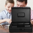 thumbnail image 4 of TAILTOSS Money Saving Box With Password Cash Box Lockable Black 1Pack, 4 of 8