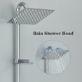 thumbnail image 2 of Outdoor Shower Kit with Adjustable Slide Bar,Outdoor Shower Fixture with Brass Showerhead,2-Handle Outdoor Shower Faucet Exposed Shower Mix Valve, 2 of 6