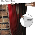 thumbnail image 6 of Vintage Bookshelf Curtains, Library Learning Education Study Bookcase Window Treatments for Living Room Bedroom Classroom Decor, Antique Wooden Bookcase Drapes 2 Panel Sets,52x84 Inch, 6 of 6