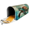 thumbnail image 5 of Sea Turtle Beach Ocean Animals Magnetic Mailbox Covers, Mail Wraps Garden Yard Home Decor for Outdoor Standard Size 21x18 in, 5 of 6