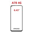 thumbnail image 3 of BENCHUAN Front Glass Panel for Oppo A72 A73 A74 A76 A77 A77s Black, 3 of 7