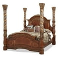 thumbnail image 3 of Michael Amini Villa Valencia Eastern King Wood Canopy Bed - Classic Chestnut, 3 of 13