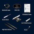 thumbnail image 3 of Desktop Wi-Fi Kit, Compatible With Intel & Amd, Gigabit Wifi-Speeds, Pcie Card Best Compatibility With Pcie X1, Advanced Security, Wireless-Ac, Not, 3 of 5
