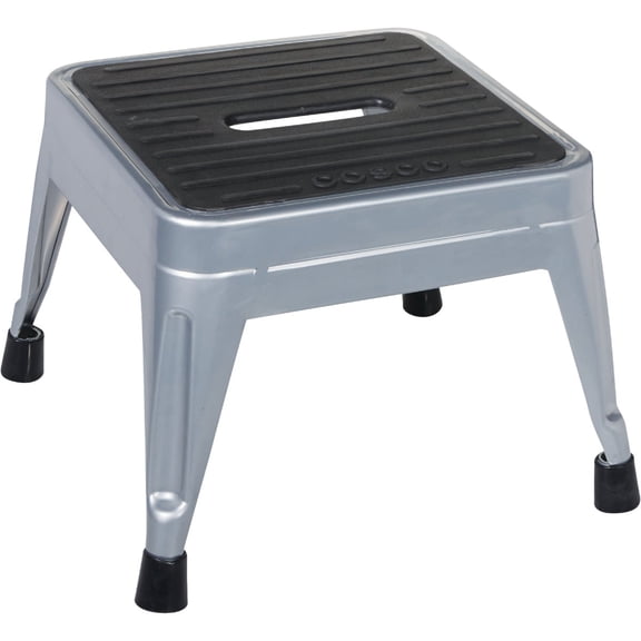 COSCO 1 Step Steel Non-Folding Step Stool Durable Steel Frame Stylish Design, Each — Residential Use, Standard Application