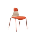 thumbnail image 2 of Comfortable Leisure Dining Chairs: Set of 2 with Cushioned Pads in Red, 2 of 9