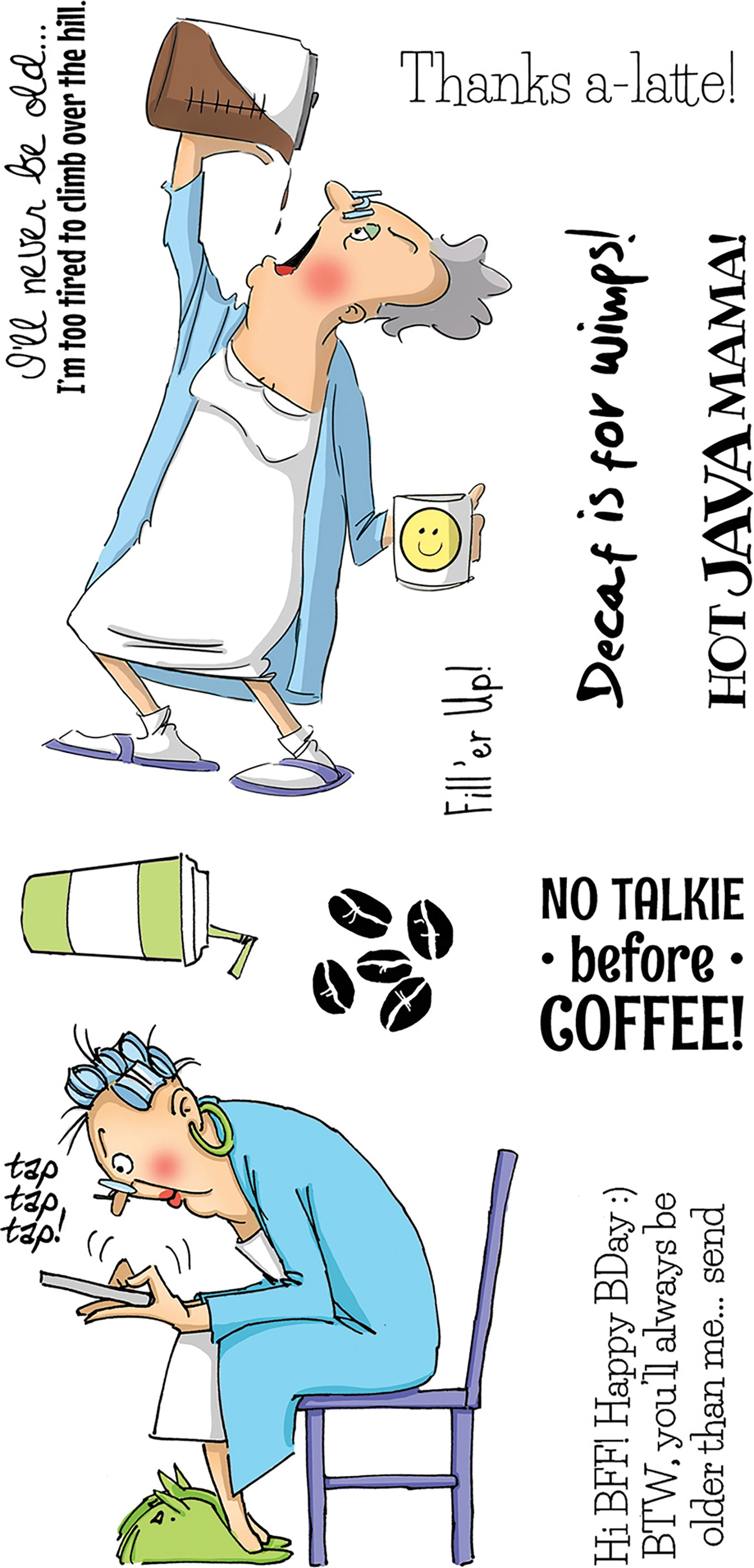 Art Impressions Clear Stamps-Hot Java Mama - Walmart.com