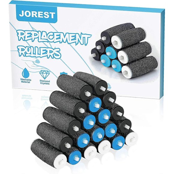 Replacement Roller Refill Compatible With Scholl Velvet Smooth, 3 Coarseness, Electric Foot File Refill, Pedicure Scrub Remover