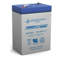 BATTERY 6V 6 VOLT SLA VRLA RECHARGEABLE 4, 4.5,5 AH