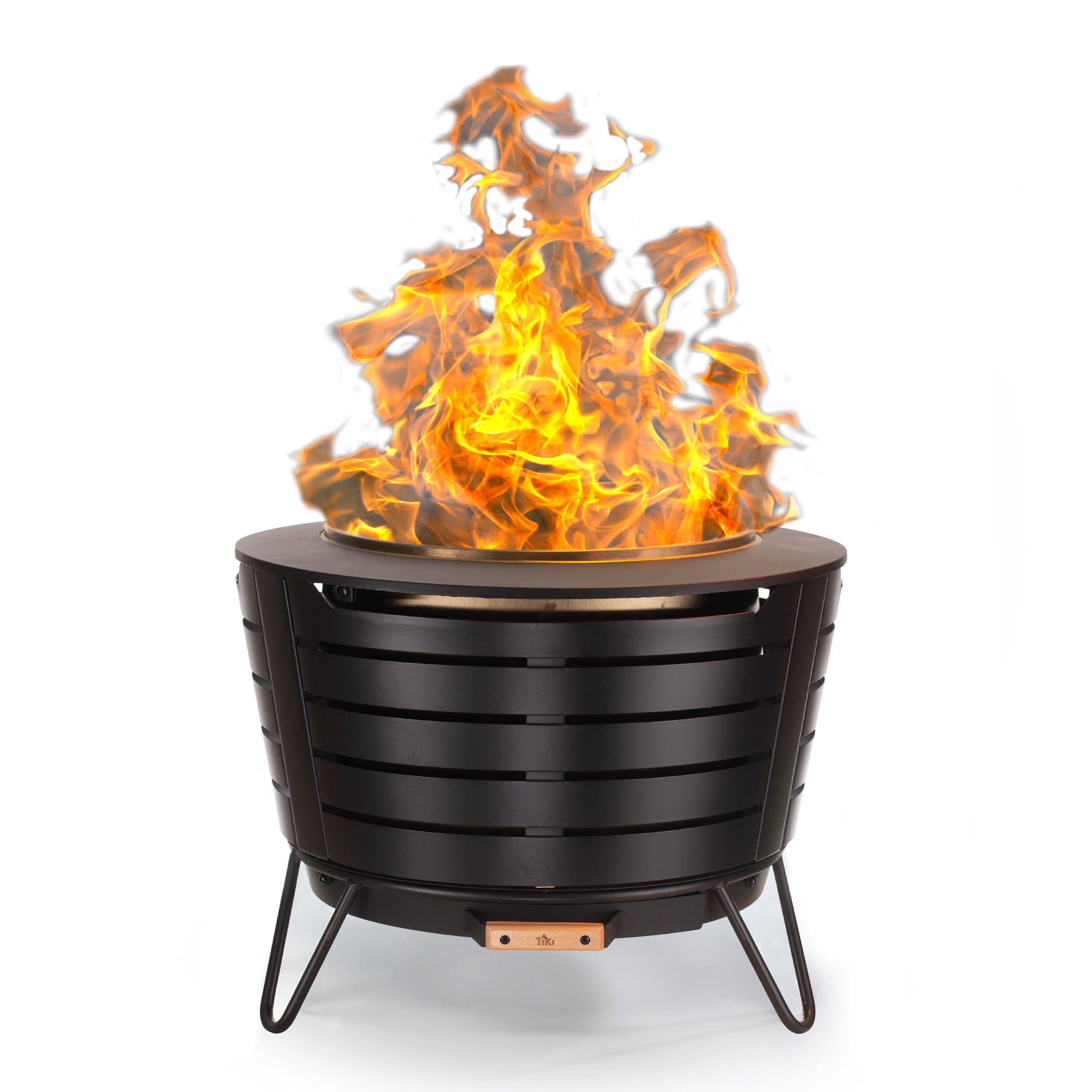 TIKI 25" Stainless Smokeless Wood-Burning Fire Pit