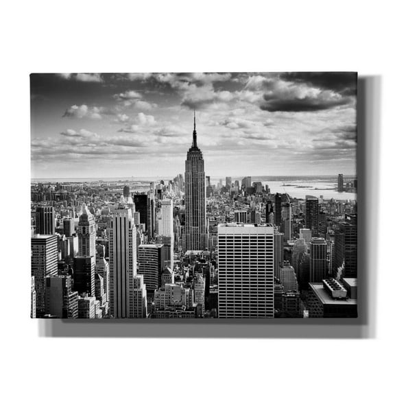 Epic Graffiti 'NYC Downtown' by Nina Papiorek, Canvas Wall Art, 16"x12"