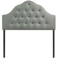 thumbnail image 3 of Hawthorne Collections Modern Fabric Queen Tufted Panel Headboard in Gray, 3 of 5