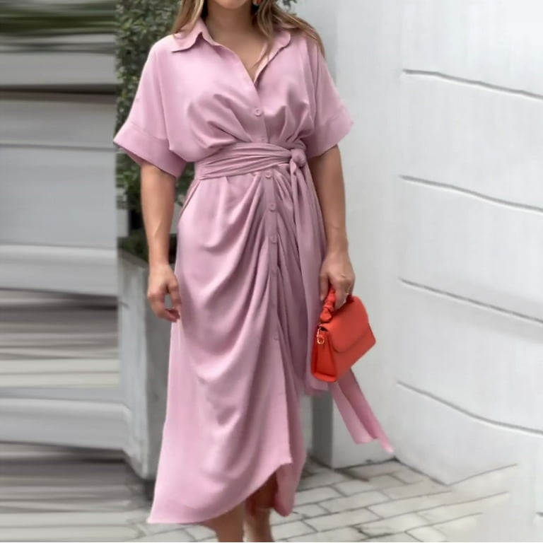 open lace back dress Flirty Flounce Wrap Dress