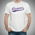 thumbnail image 2 of UGP Campus Apparel Denver City Baseball Script Basic Cotton T-Shirt - 3X-Large - White, 2 of 6