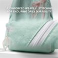 thumbnail image 5 of JKCCZLL Fabric Backpack Large Capacity Daily Bag with Faux Pearl Lace Bow Mint Green Pink Aesthetic Bookbag,Pink, 5 of 7