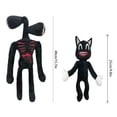 thumbnail image 2 of Muñeca de gato negro con cabeza de sirena para niños y niñas, juego de 2 (cabeza de sirena negra + gato negro), 2 of 5