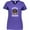 Purple, variant on Inktastic Protected by a Dachshund Dog Women's V-Neck T-Shirt