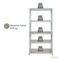 thumbnail image 4 of Estante Anaquel Organizador Laminado Stock & Lock 5 Niveles Color Blanco  Multiusos Ajustable, 4 of 7