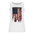 thumbnail image 5 of FRSASU Men's American Flag Tank Tops 1776 4th of July Shirts Casual Sleeveless Gym Workout Tanks USA Flag Patriotic T-Shirts White, 5 of 5