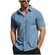 thumbnail image 1 of pstuiky camisetas para hombre, Camiseta deportiva informal de seda helada, transpirable, de manga corta y cuello redondo, de color liso para hombre camisas casuales para hombre xl, 1 of 7