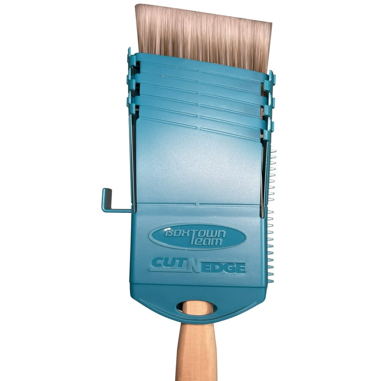 Cut-N-Edge PRO : Upgrade to Ultimate Paint Brush Edger and Guard.  Multi-Purpose 6 in 1 Tool (Blue/Orange) | Paint Edger | Trim Edger | Paint  Brush