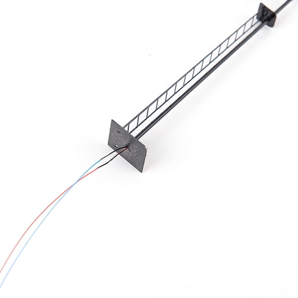 Yuarrent Modelo de lámpara de vía férrea, farola de escala clásica con escalera, accesorios de construcción, manualidades de un solo cabezal, diseño Artesanía Negro (Escala 1:50) Yuarrent HA064511-02