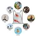 thumbnail image 6 of Daiia Koi Fish Corals,Spring Summer Pattern Drawstring Backpack, Gym Bag, Lightweight Backpack, Water-Resistant Bag Travel Sports Backpack, Fitness Bag, Yoga Bag-Small, 6 of 6