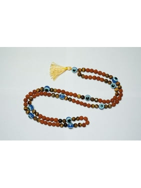 Mogul Tibetan Mala Necklace, Healing Stones, Chakra Jewelry for Meditation Prayer Beads 108