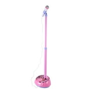Kids Karaoke Stand Microphone Adjustable Cool Music Microphone Toy(Battery Powered) - Pink + White