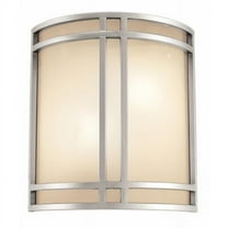 20420-SAT-OPL Artemis 2 Light Opal Glass Wall Sconce - Satin