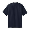thumbnail image 6 of Port & Company Men's Classic Fit Tall Essential Cotton T-Shirt Deep Navy 4X-Large Tall, 6 of 6