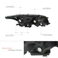 thumbnail image 4 of DNA Motoring For 08-12 Honda Accord Sedan JDM Black Clear Corner Headlight Lamps Pair, 4 of 5